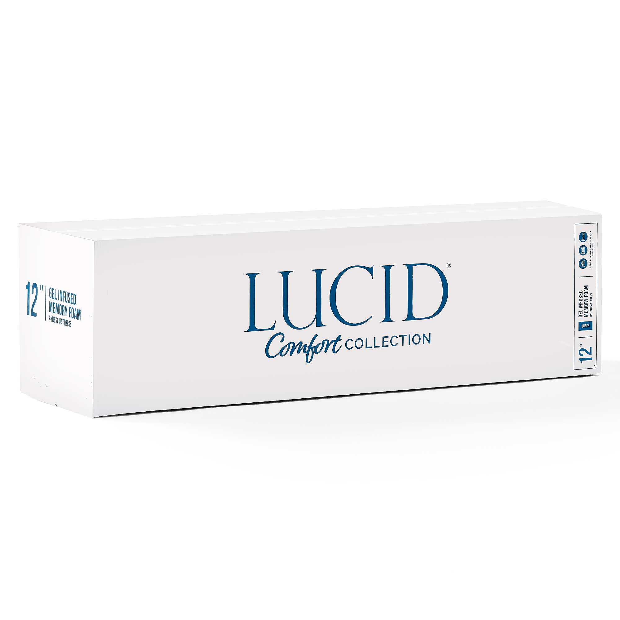 LUCID® Comfort Collection 10 & 12 Gel & Aloe Vera Memory Foam Hybrid  Mattress