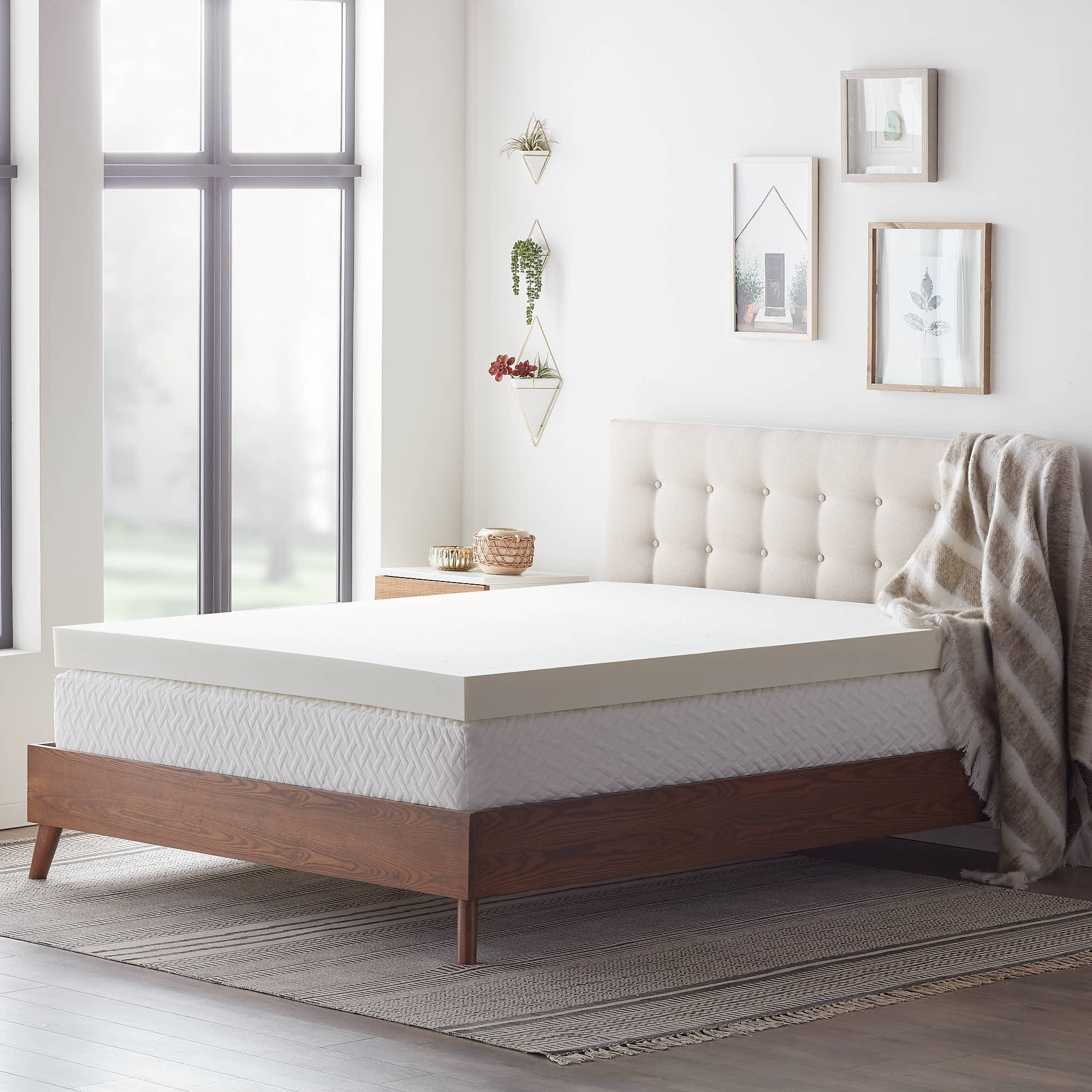 rest haven gel memory foam mattress topper