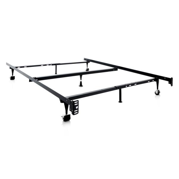 Malouf Metal Adjustable Bed Frame, Queen Size Metal Bed Frame With Wheels