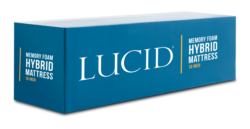 LUCID 10 Inch Memory Foam Hybrid Mattress - LucidMattress.com